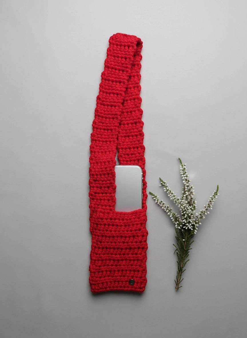 Loomins allPhone Pocket - Ručně háčkovaná kapsa na telefon - Loomins