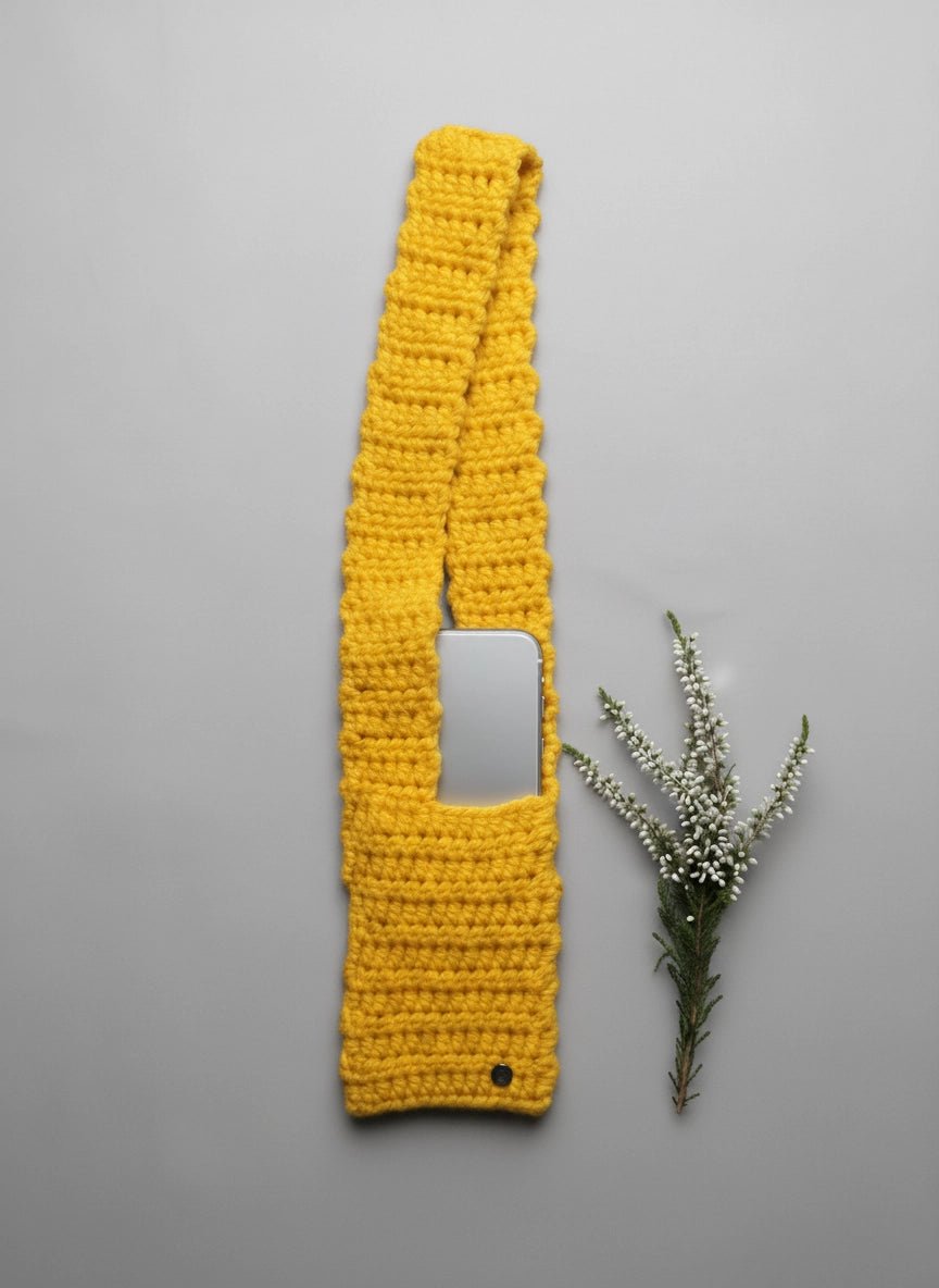 Loomins allPhone Pocket - Ručně háčkovaná kapsa na telefon - Loomins