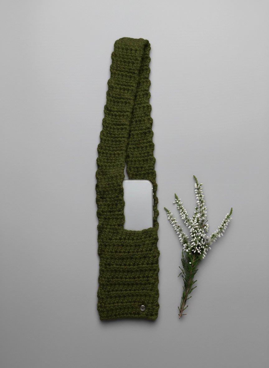 Loomins allPhone Pocket - Ručně háčkovaná kapsa na telefon - Loomins