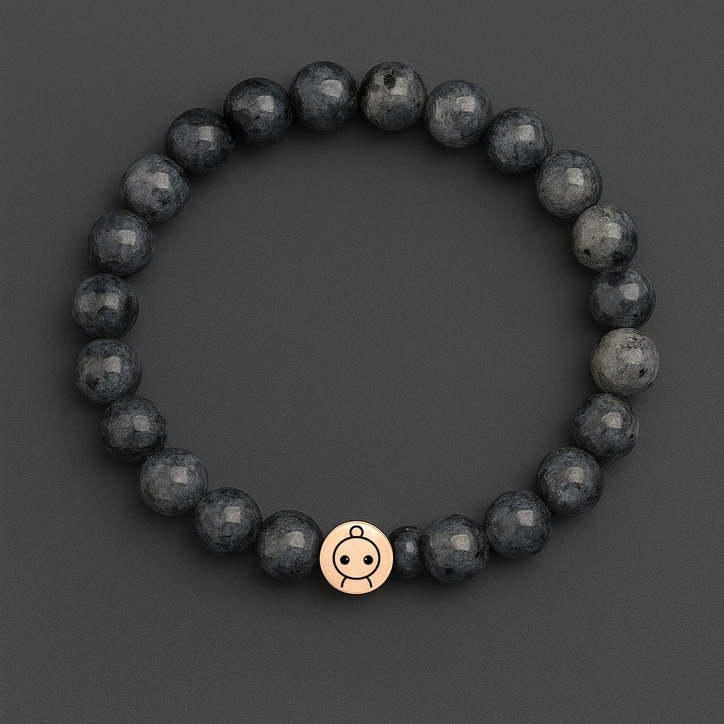 Loomins - Ručně navlékaný náramek z krystalů Labradoritu - Loomins