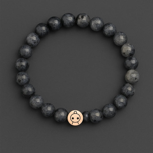 Loomins - Ručně navlékaný náramek z krystalů Labradoritu - Loomins