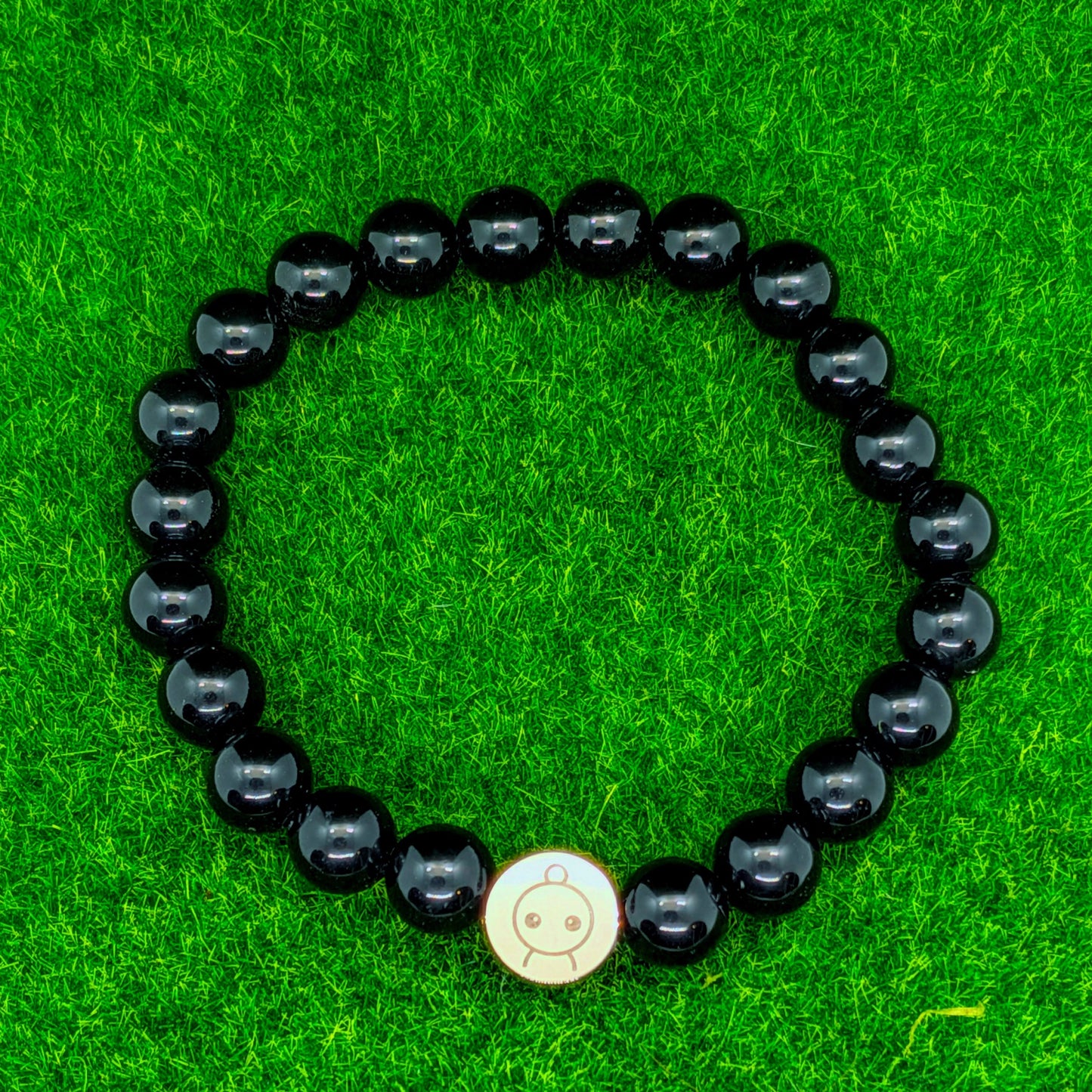 Loomins - Ručně navlékaný náramek z krystalů Obsidianu - Loomins