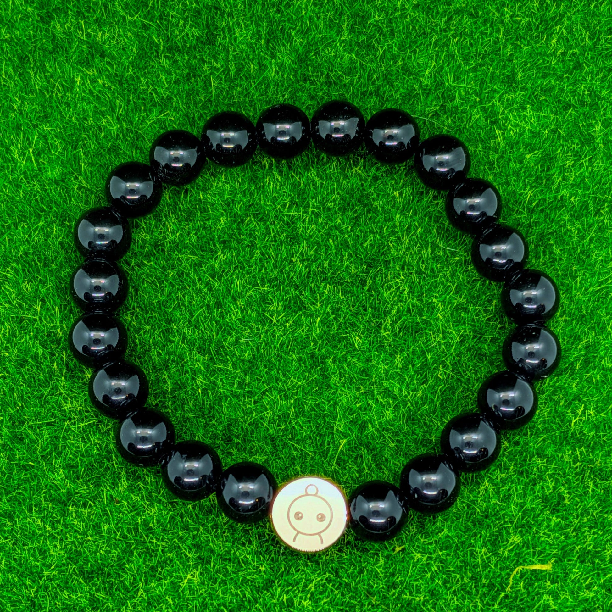 Loomins - Ručně navlékaný náramek z krystalů Obsidianu - Loomins