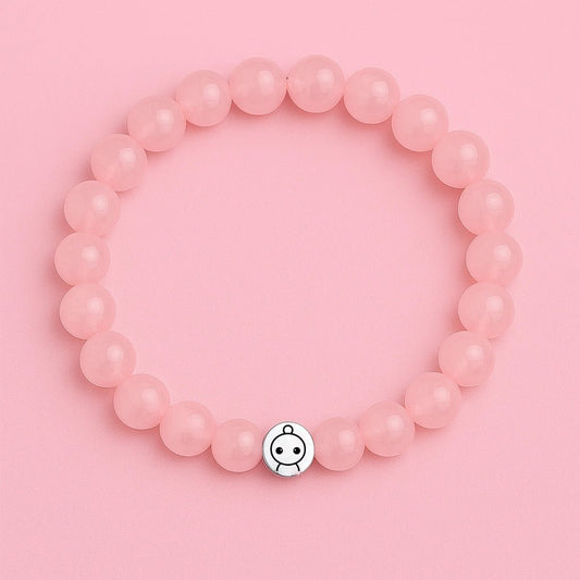 Loomins - Ručně navlékaný náramek z krystalů Růženínu - Loomins