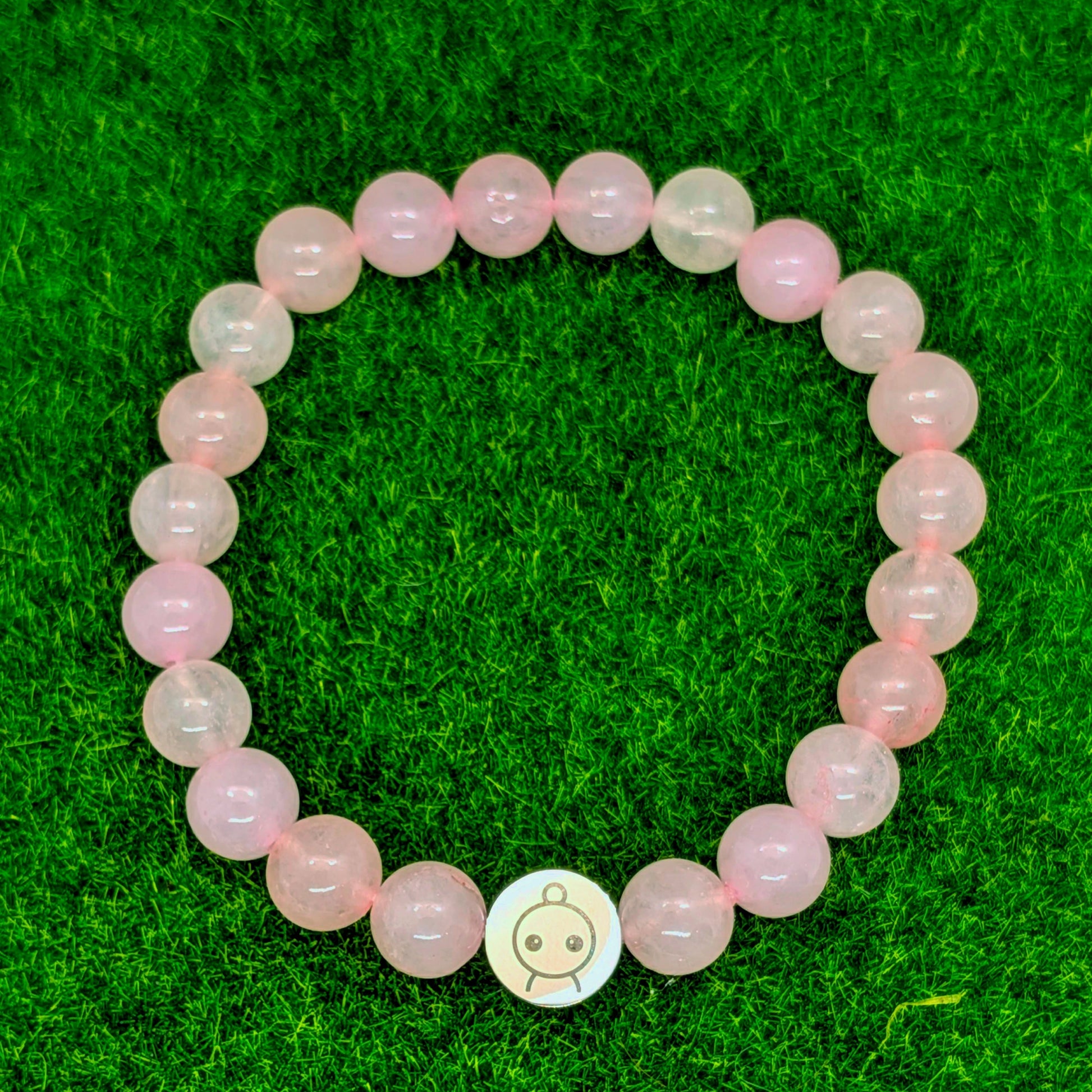 Loomins - Ručně navlékaný náramek z krystalů Růženínu - Loomins