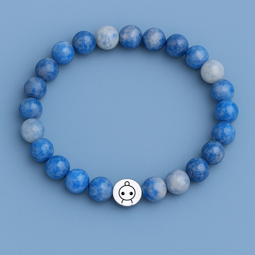 Loomins - Ručně navlékaný náramek z krystalů Sodalitu - Loomins