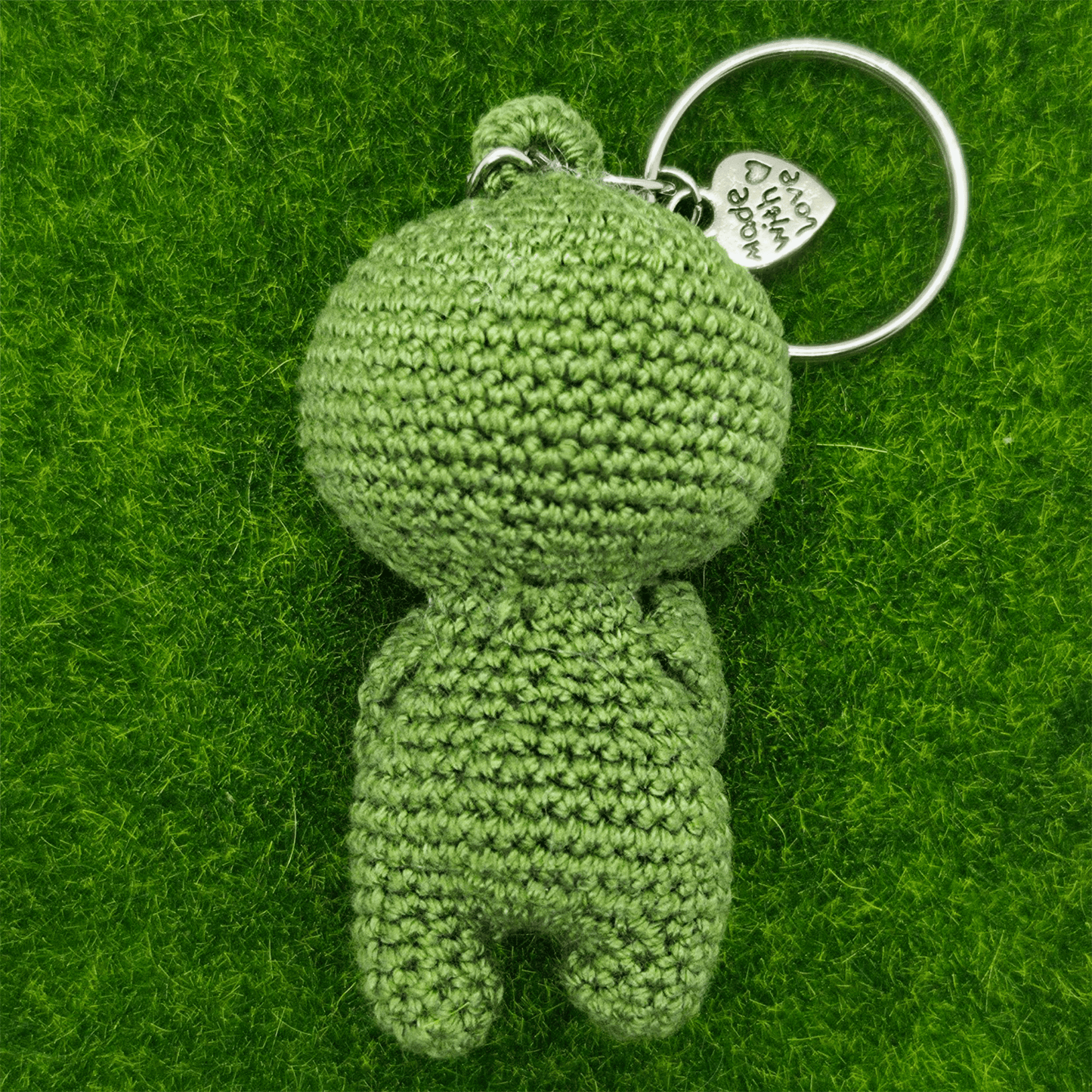 Ručně háčkovaná achátová klíčenka postavička Loomin - Loomins