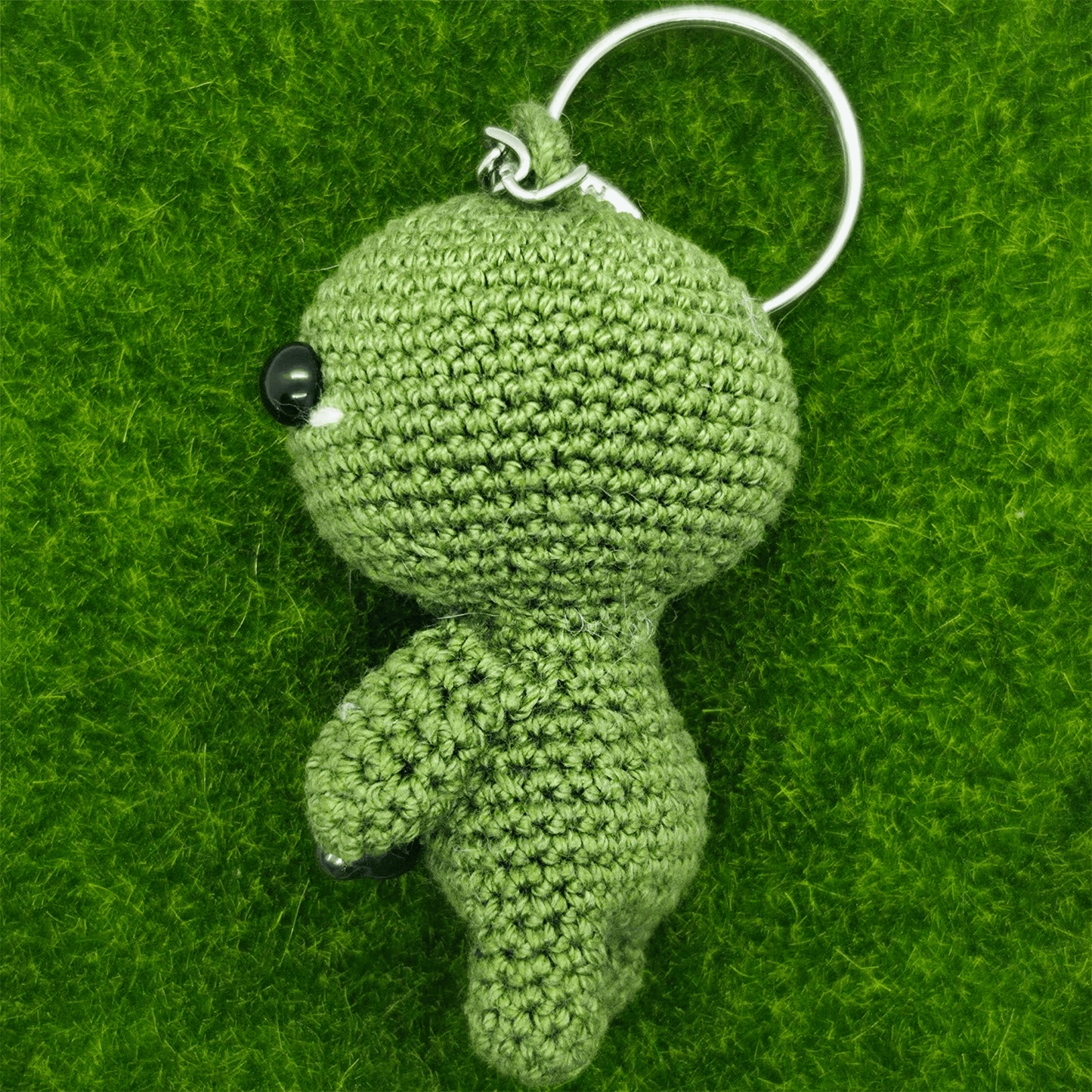 Ručně háčkovaná achátová klíčenka postavička Loomin - Loomins