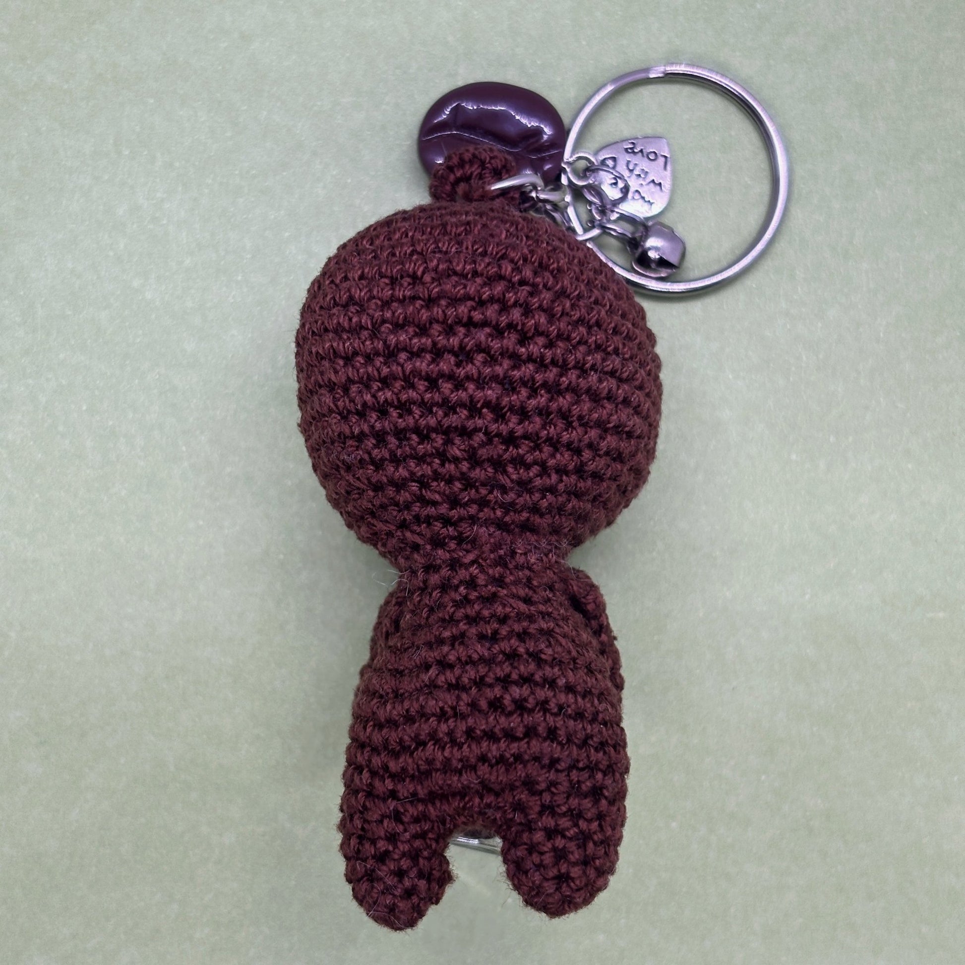 Ručně háčkovaná klíčenka postavička s kávovým zrnem Loomin (Valffee) - Loomins